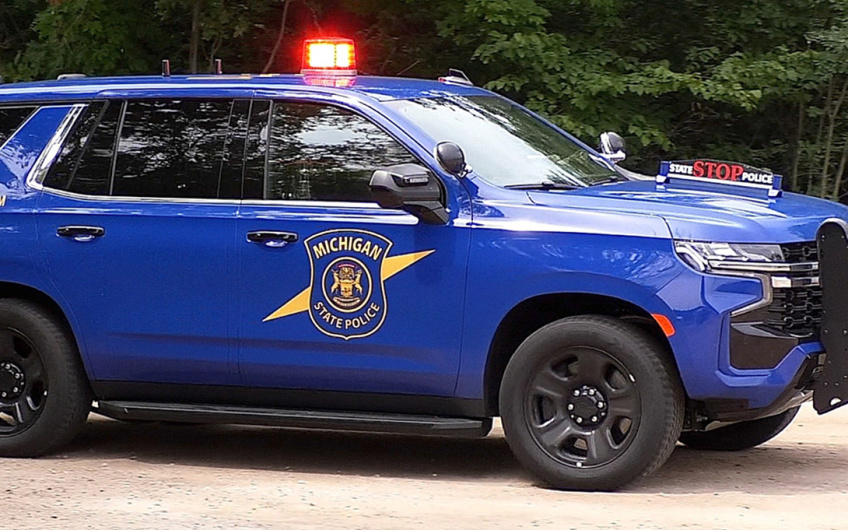 Michigan state police car