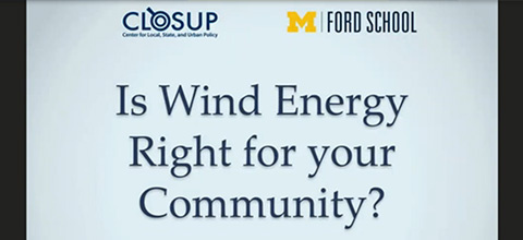 Is Wind Energy Right for Your Community? Lessons from Michigan's Windfarms