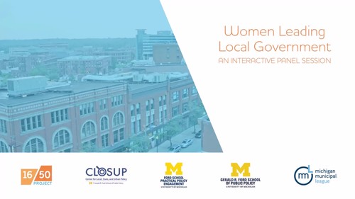 Women Leading Local Government: An interactive seminar presented by the Michigan Municipal League